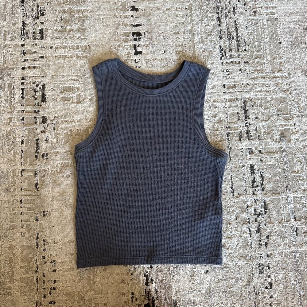 Cropped Knitted Tank Top Vest